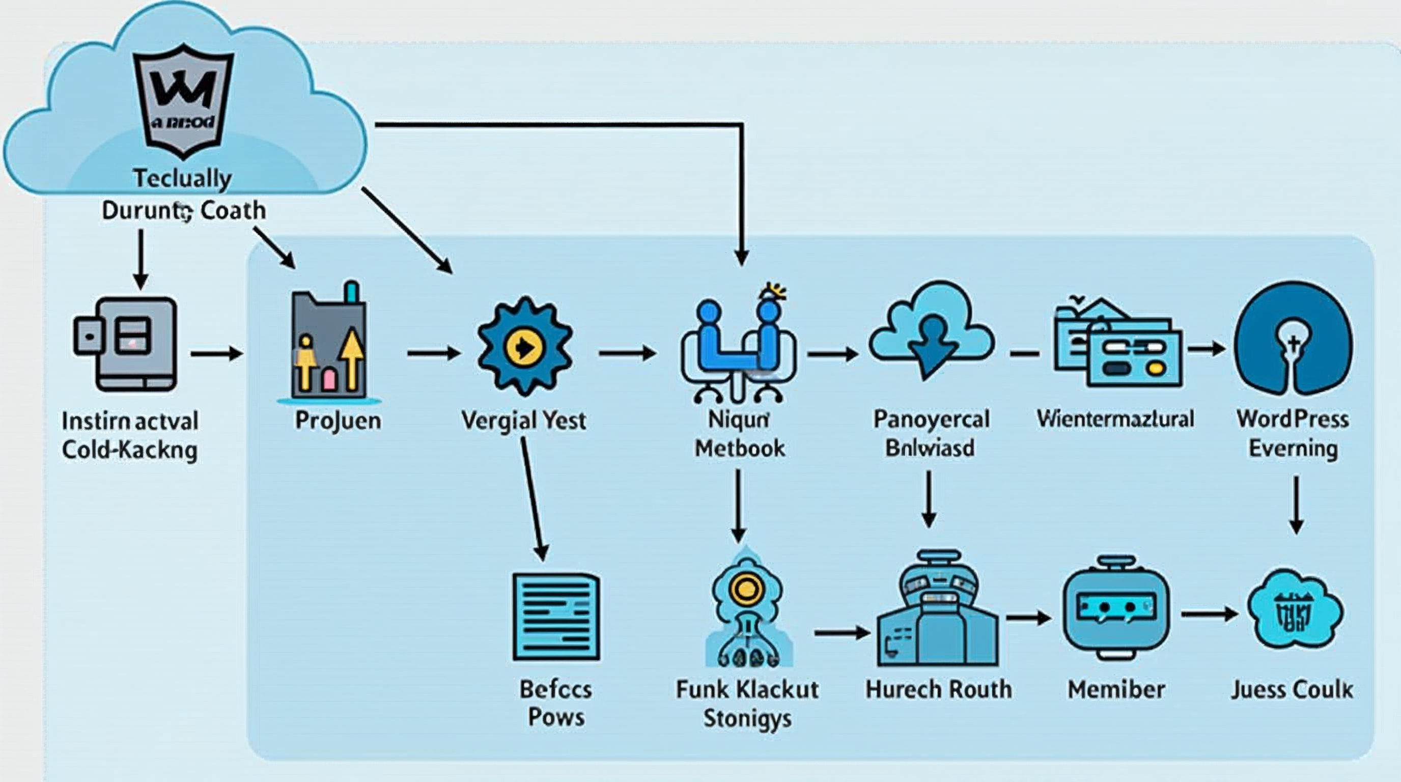 WordPress security setup diagram